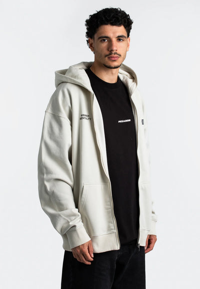H2_Zip-up sweatshirt - salty cream