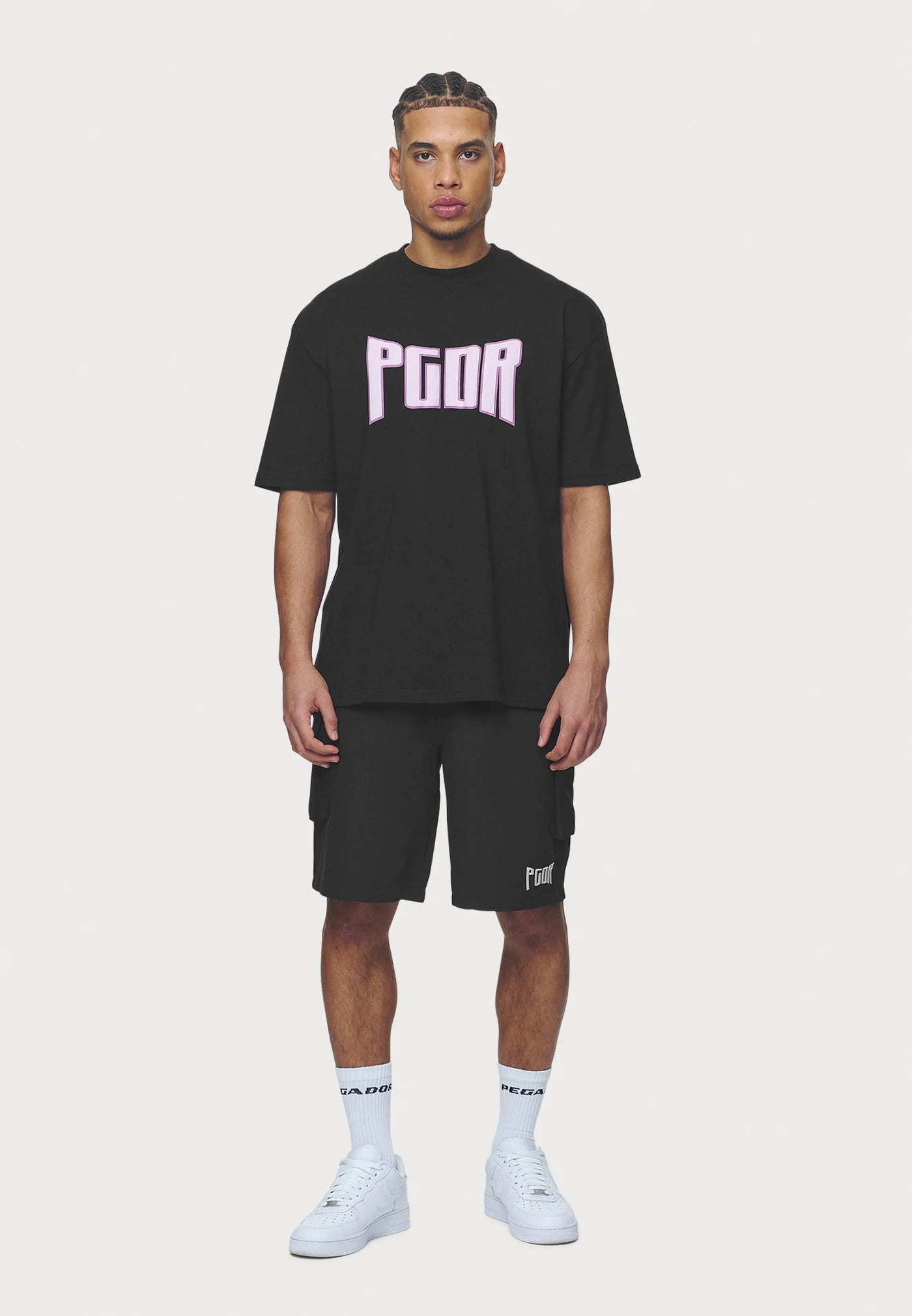 T54_CRYSTAL TEE - Print T-shirt - washed black