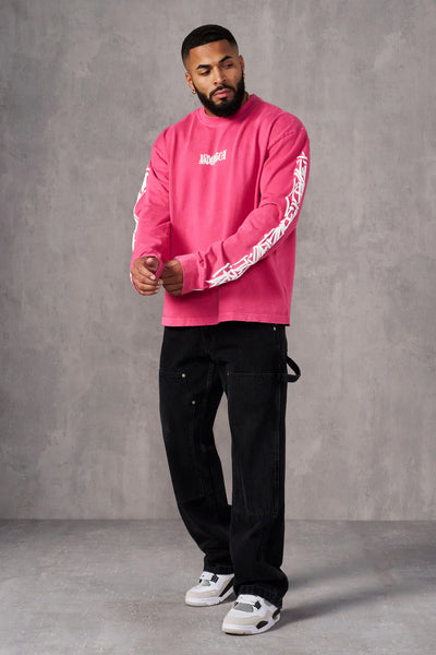 8021 - Aura Long Sleeves Pink Wash