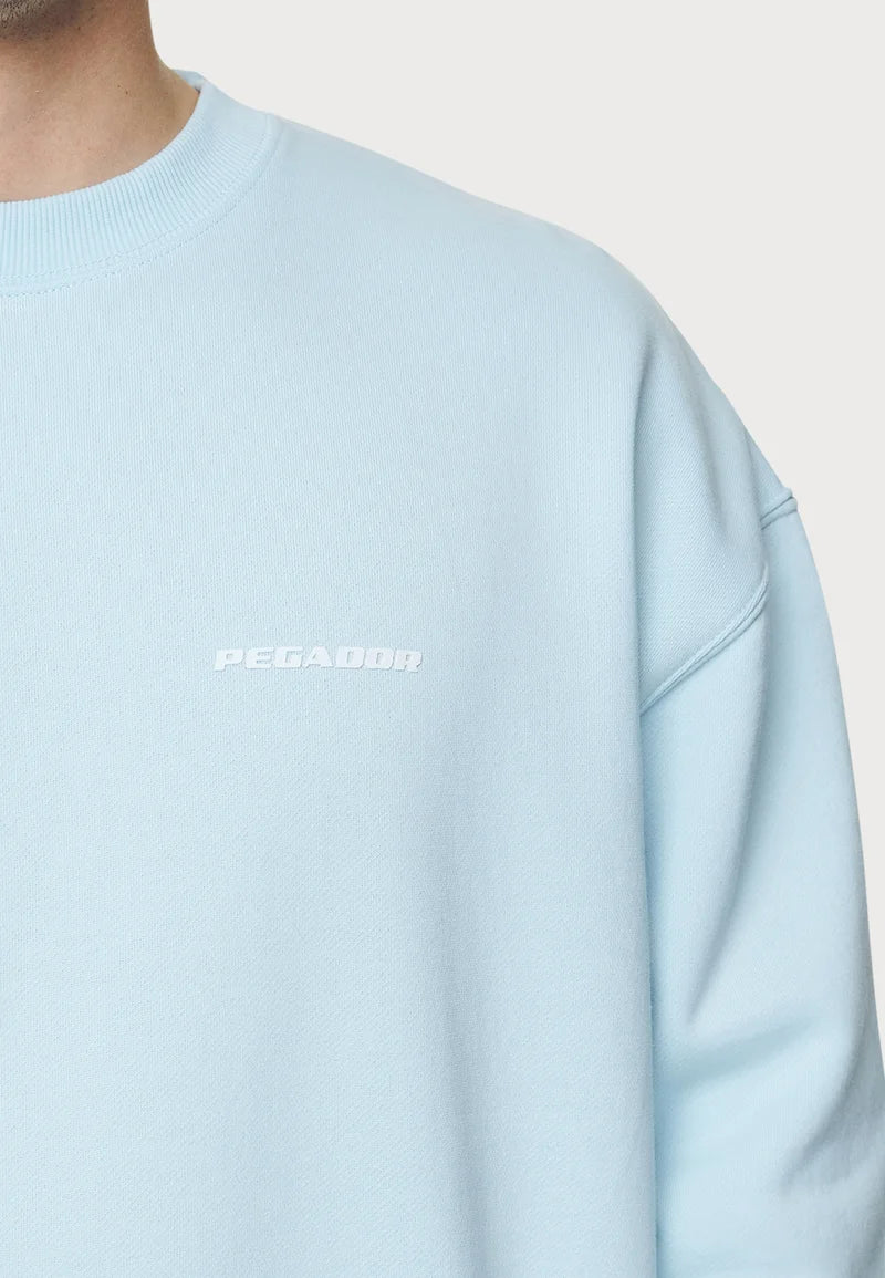 H24_LOGO OVERSIZED - Sweatshirt - washed baby blue