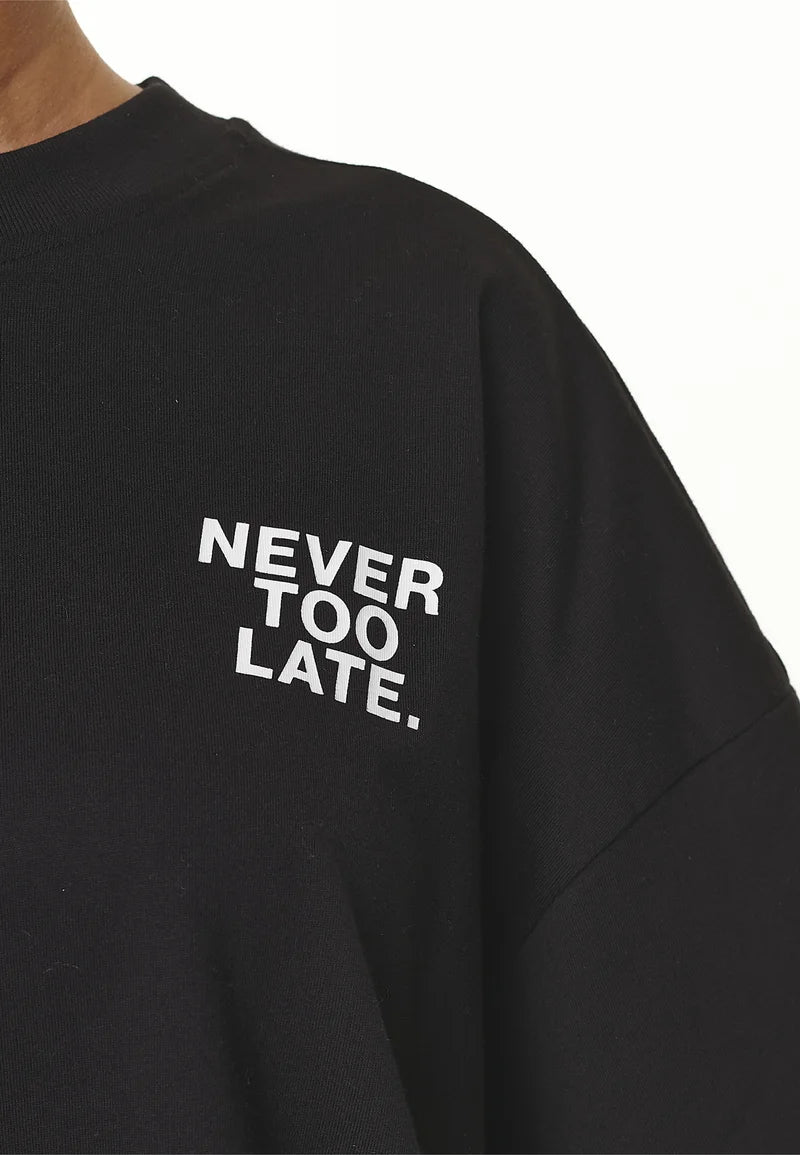 T9_AIRVILLE HEAVY OVERSIZED TEE - Print T-shirt - black