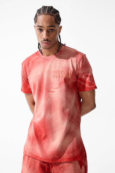 TS10R  Tonal Washed T-Shirt Vintage Red