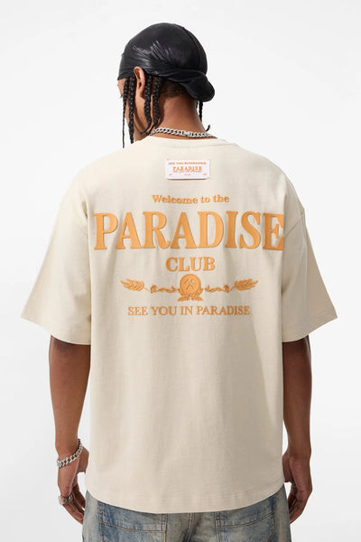 TS9S Club Boxy T-Shirt Sand