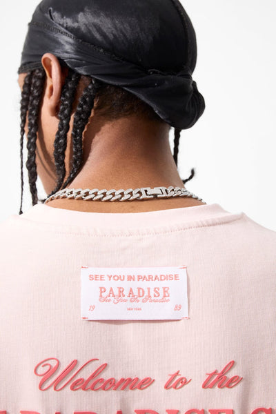 TS8LP Emeralds in Eden Boxy T-Shirt Light Pink