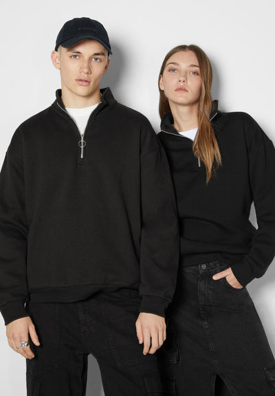 Bershka HIGH NECK - Sweater - black