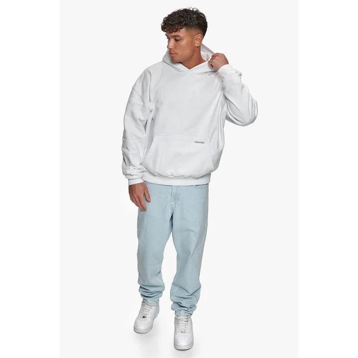 H15_SUPER HEAVY BLANK HOODIE WHITE
