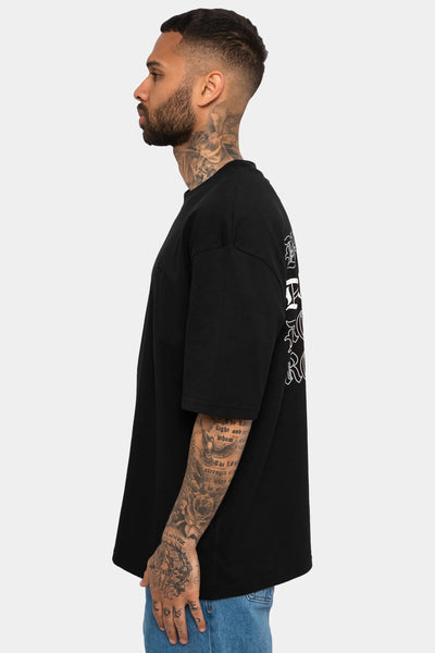 T67_Dropsize Heavy Quattro T-Shirt Black