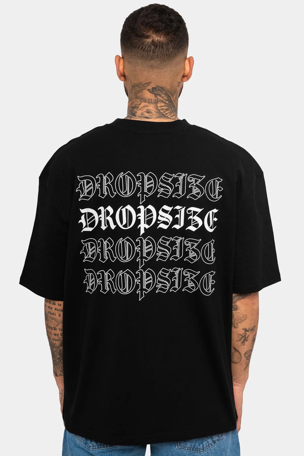T67_Dropsize Heavy Quattro T-Shirt Black