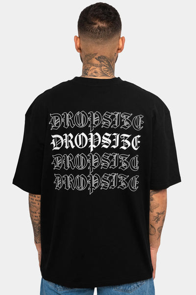 T67_Dropsize Heavy Quattro T-Shirt Black