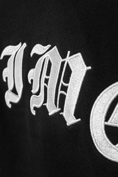 H10_HEAVY OVERSIZE CRIME HOODIE BLACK