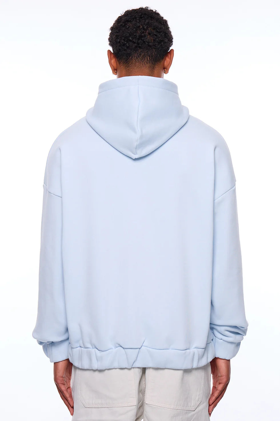 H11_HEAVY OVERSIZE EMBO ZIP HOODIE ICE MELT