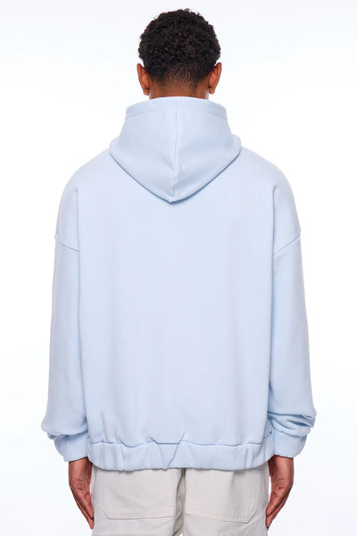 H11_HEAVY OVERSIZE EMBO ZIP HOODIE ICE MELT