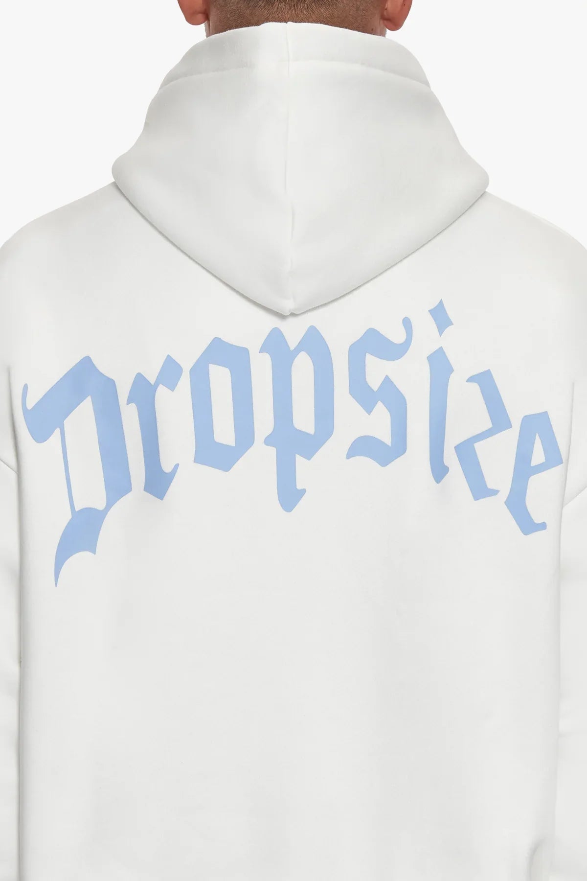 H62 Dropsize Heavy Backlogo Hoodie White