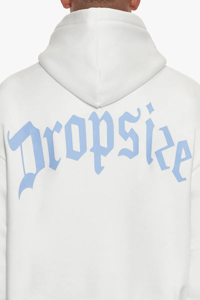 H62 Dropsize Heavy Backlogo Hoodie White