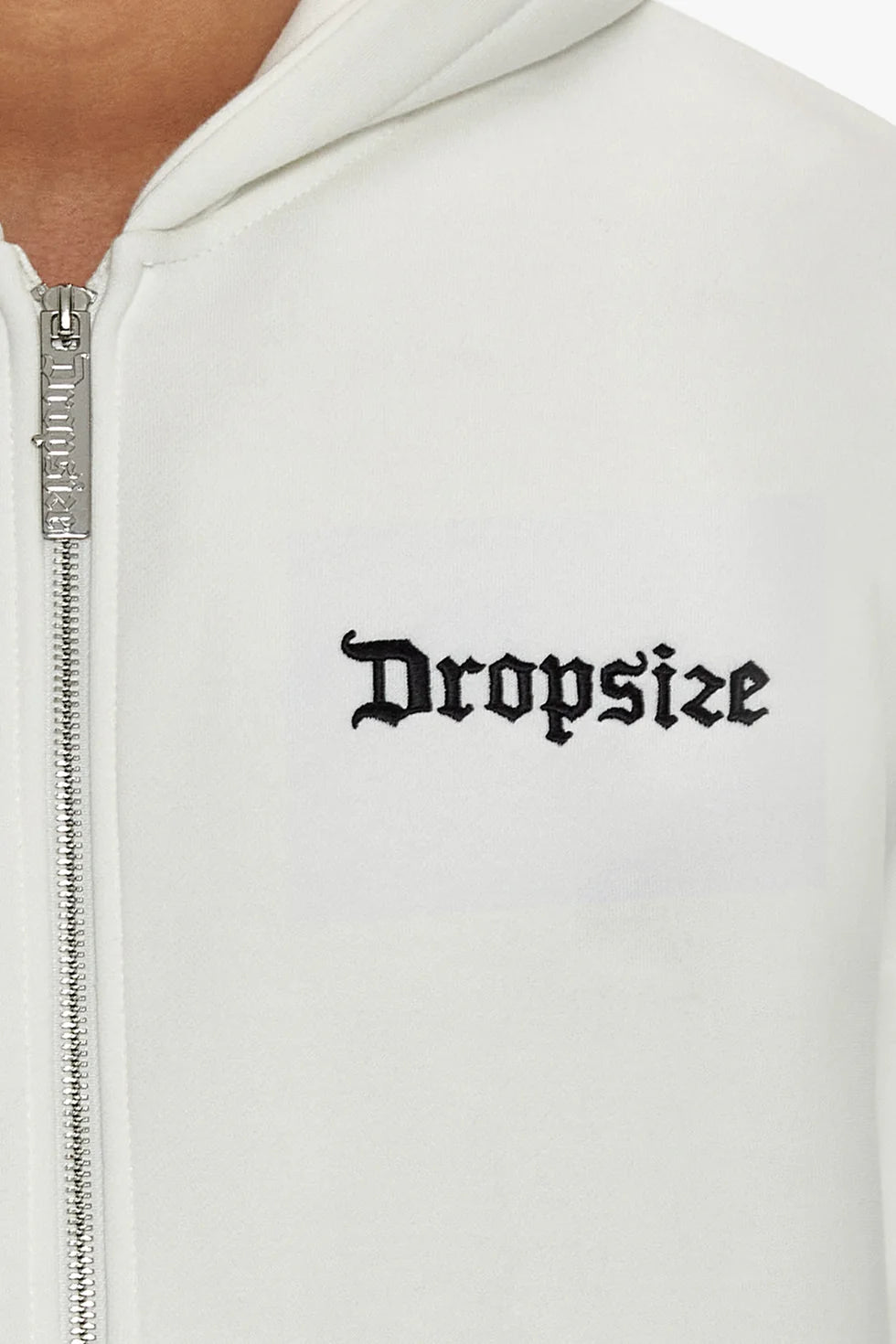 H26_SUPER HEAVY OVERSIZE BLANK ZIP HOODIE WASHED WHITE