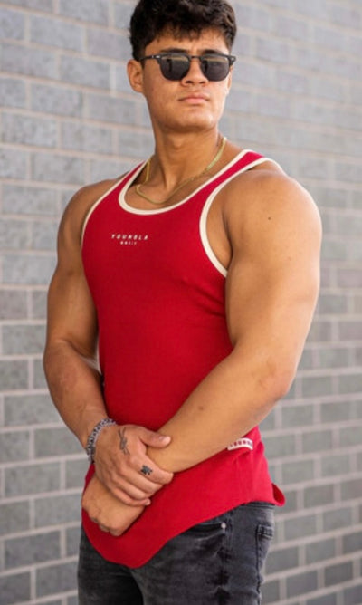 YoungLA 313 Rocket Rib Tanks Red | QL84-52360