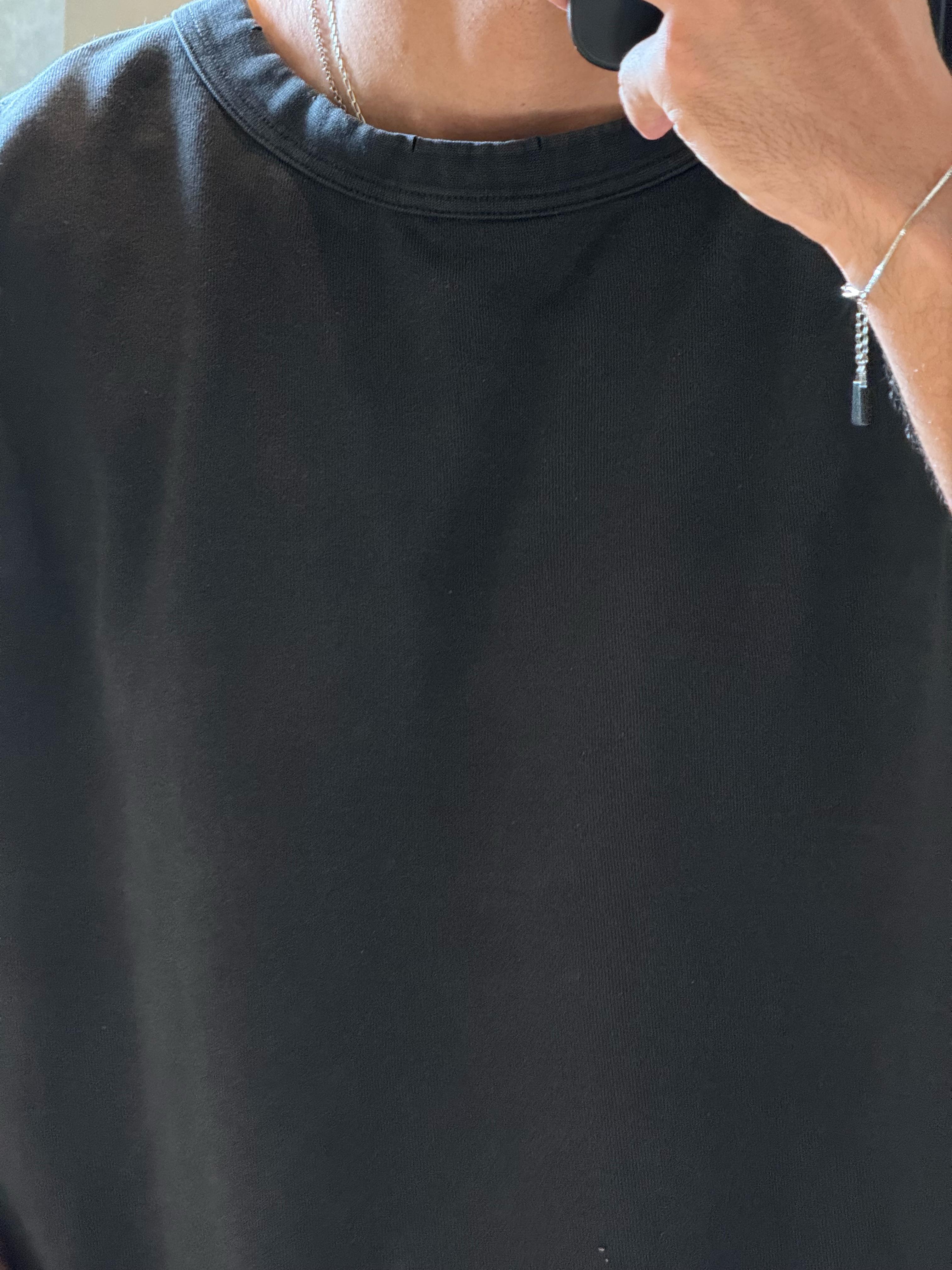 Pull & Bear Basic Oversized Tee Black