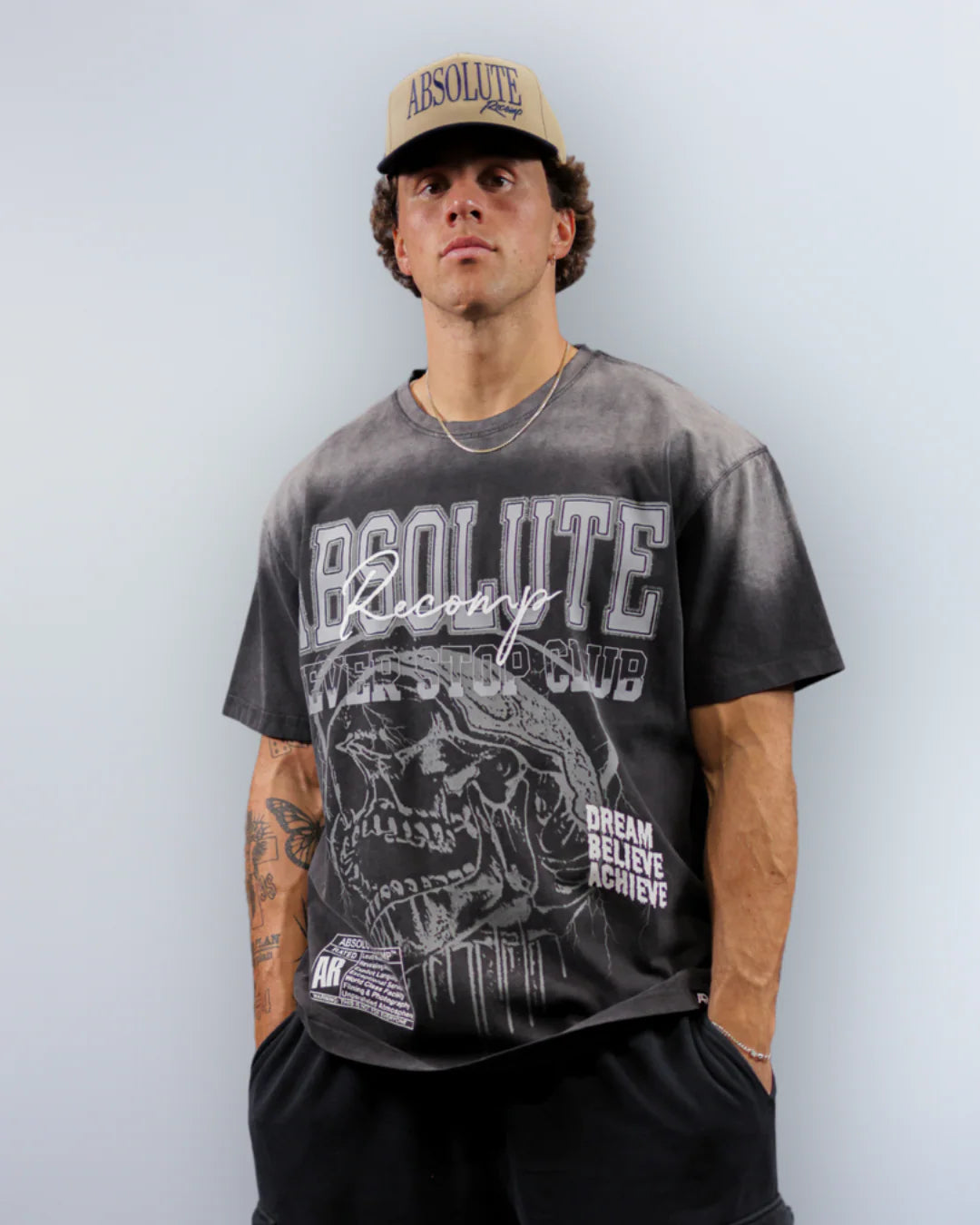 TS1B Drip Skull Oversize Tee