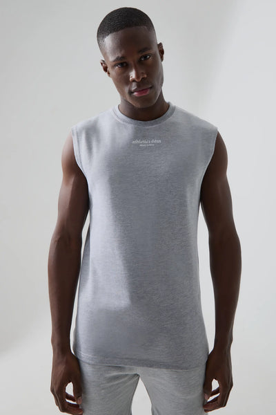 MT1 Man Active Graphic Tank Top - grey marl