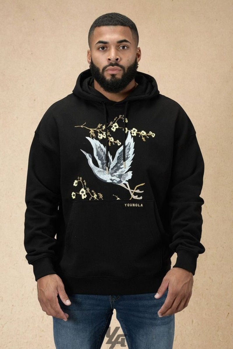 YoungLA 548 Dreamer Hoodies Outerwear Black | JXU-476385