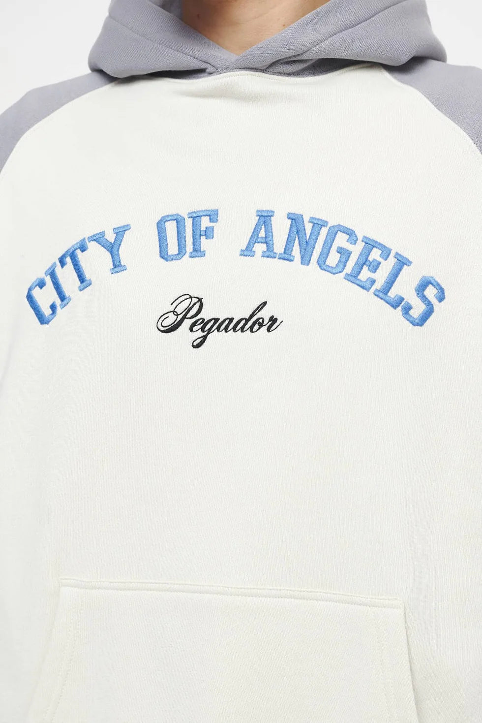 H49 Keefer Raglan Hoodie Vintage Washed Angels Cream Dusk Grey