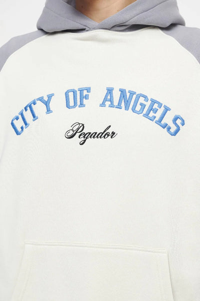 H49 Keefer Raglan Hoodie Vintage Washed Angels Cream Dusk Grey