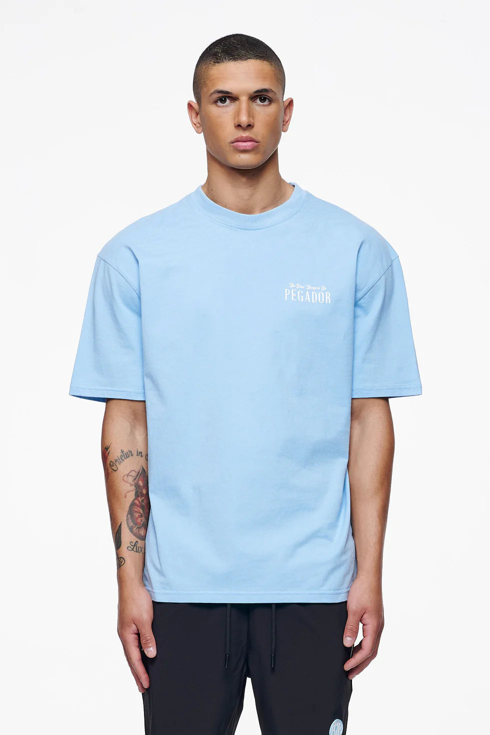 T46_Leander Oversized Tee Vintage Washed Riviera Blue
