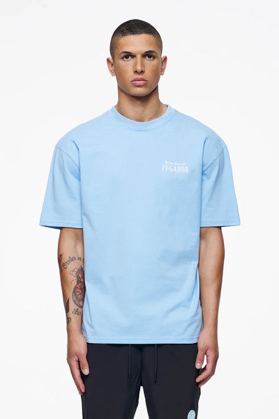 T46_Leander Oversized Tee Vintage Washed Riviera Blue