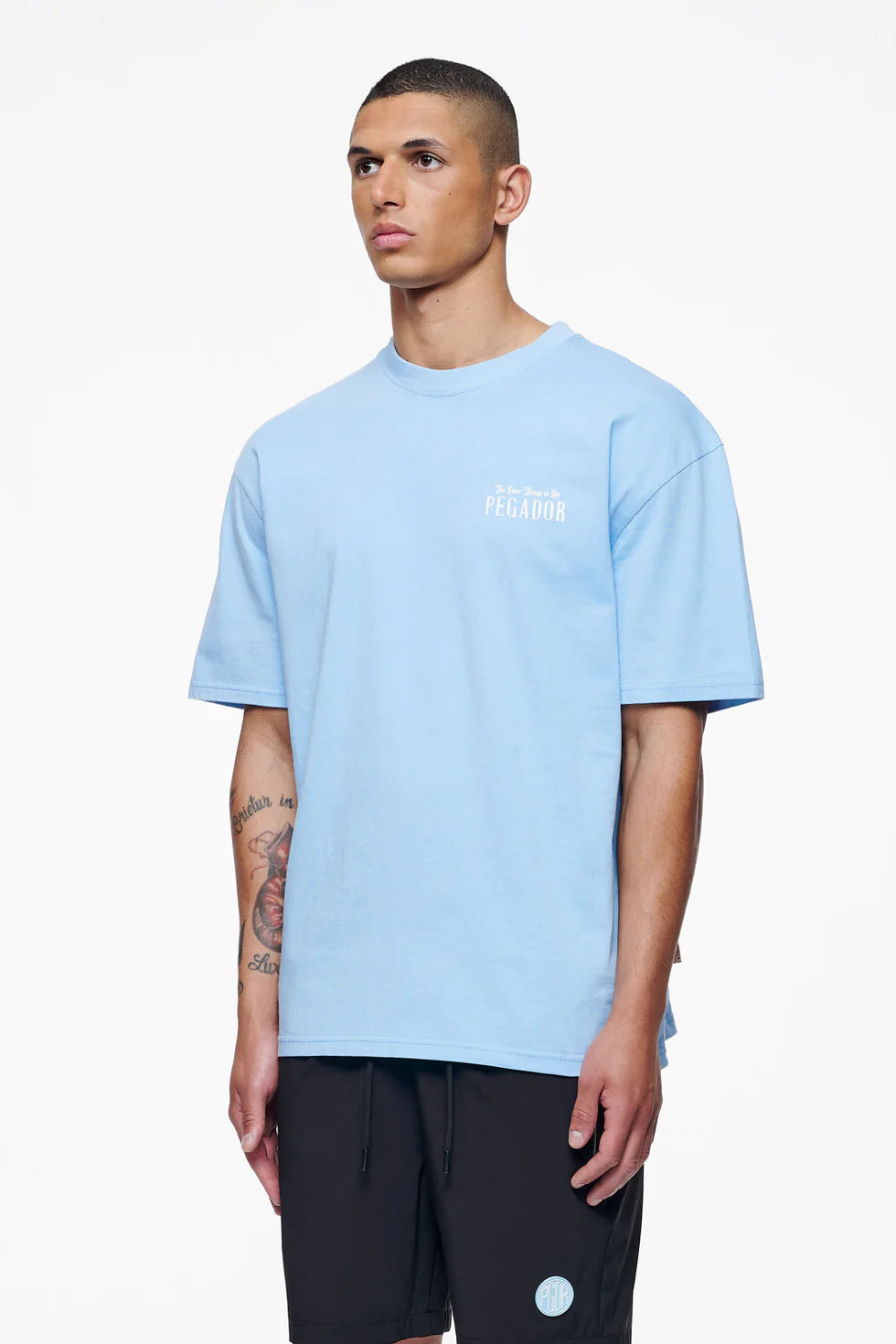 T46_Leander Oversized Tee Vintage Washed Riviera Blue