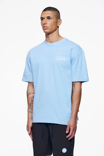 T46_Leander Oversized Tee Vintage Washed Riviera Blue