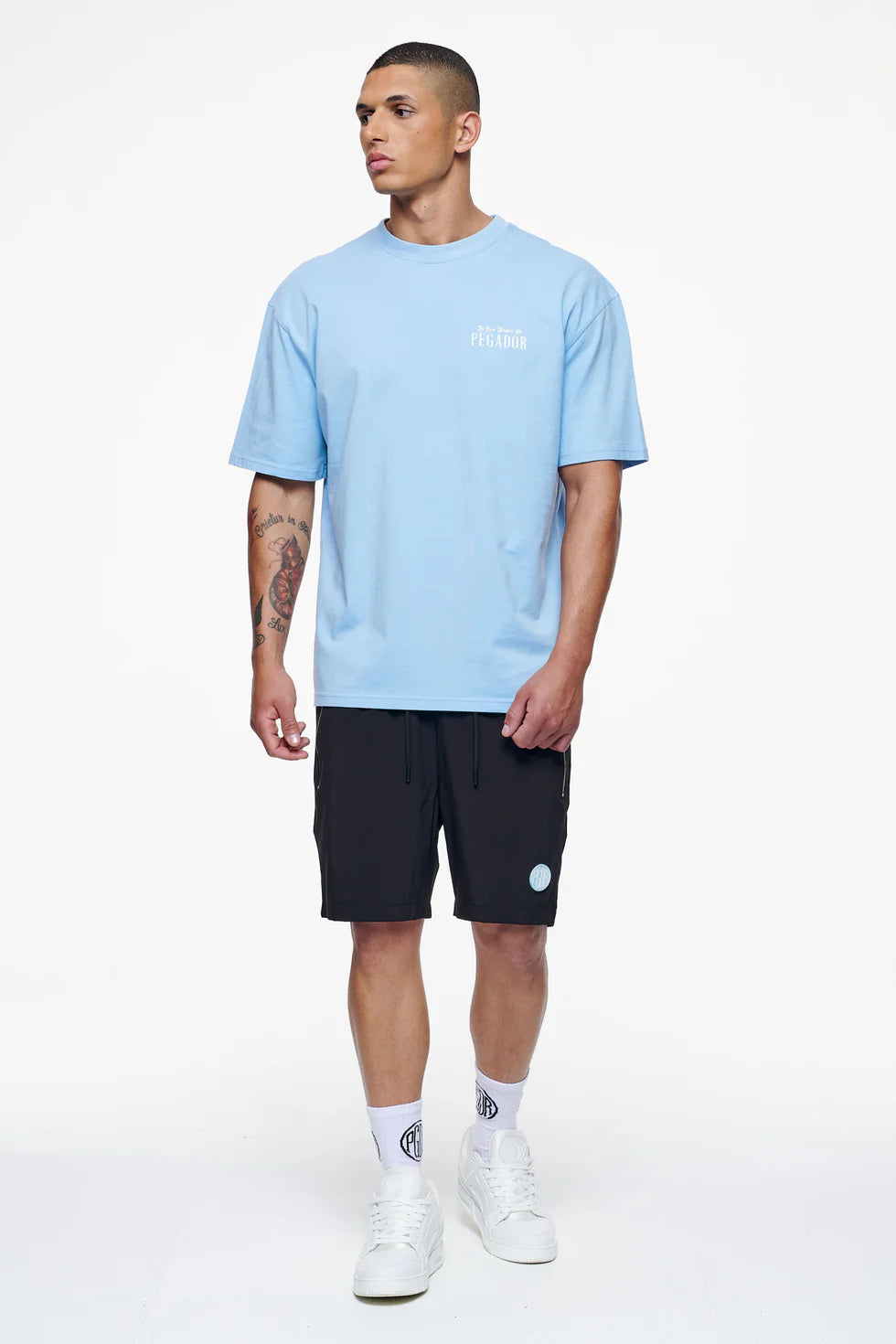 T46_Leander Oversized Tee Vintage Washed Riviera Blue