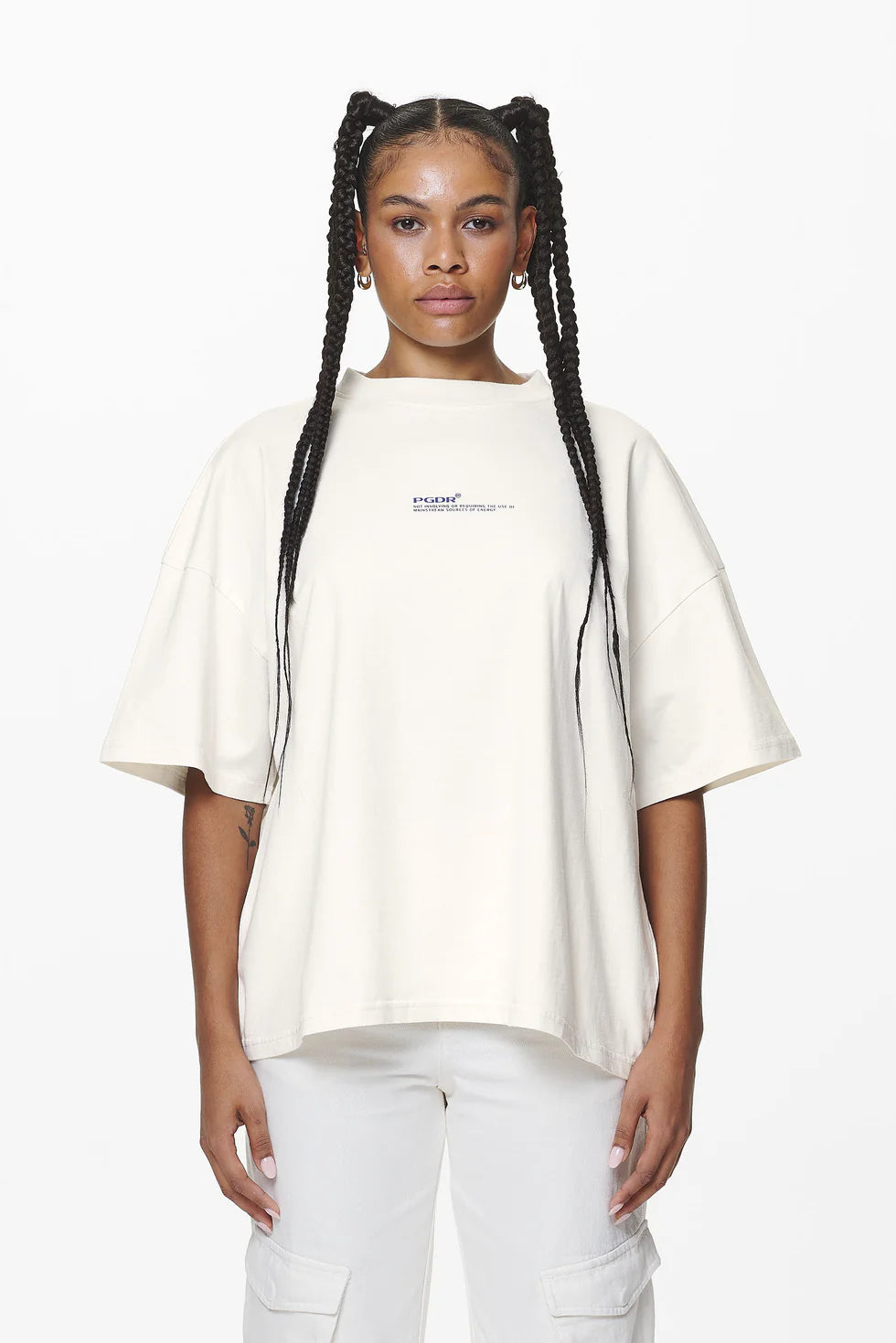 T39_Navisk Heavy Oversized Tee Washed Salty Cream