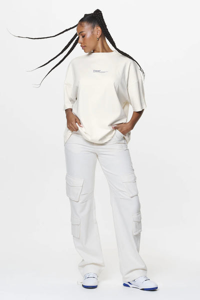 T39_Navisk Heavy Oversized Tee Washed Salty Cream