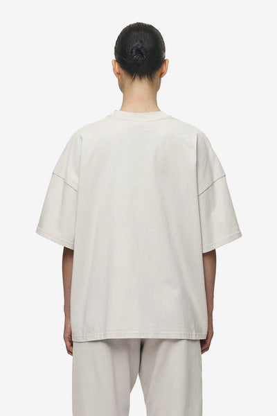 T52 Bracy Heavy Oversized Tee Washed Moon Grey Black Gum