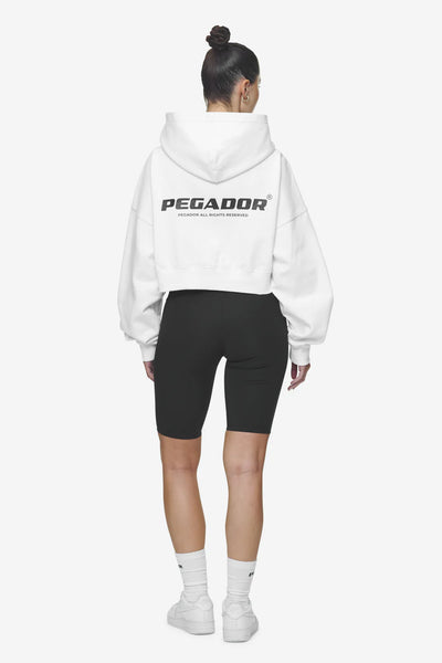G02 Lana Logo Cropped Sweat Jacket White Black