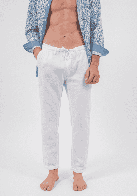 PINACOLA WHITE MEN'S PANTS