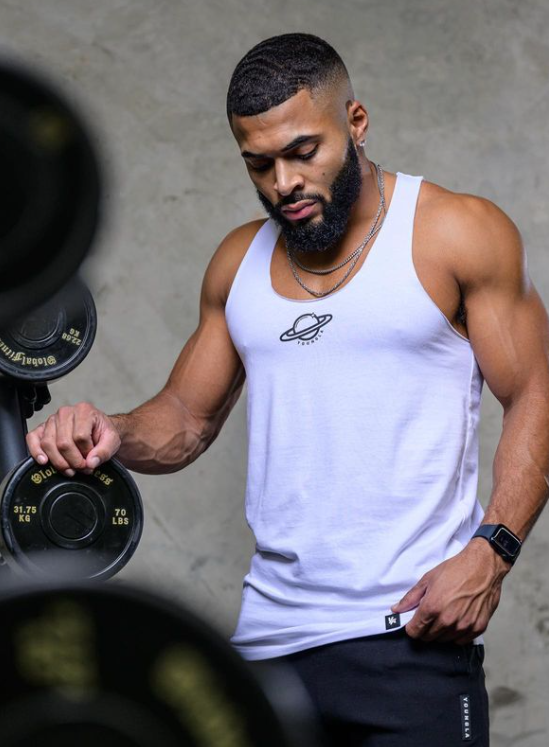 NEW Saturn Stringers Tank Top White