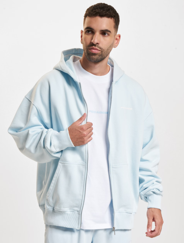H61 PEGADOR Colne Logo Oversized Sweat Zip Hoodies
