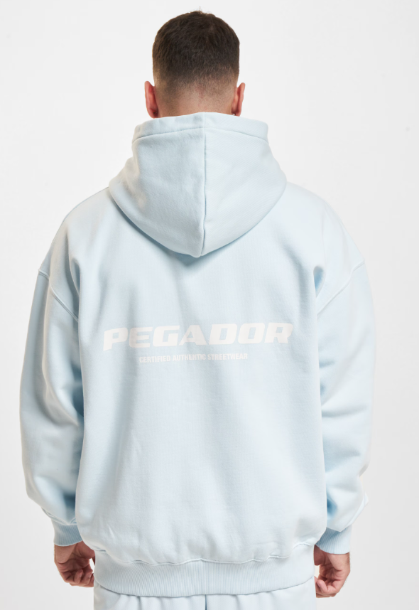 H61 PEGADOR Colne Logo Oversized Sweat Zip Hoodies