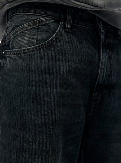 Pull&Bear Loose fit Jeans in Black Denim