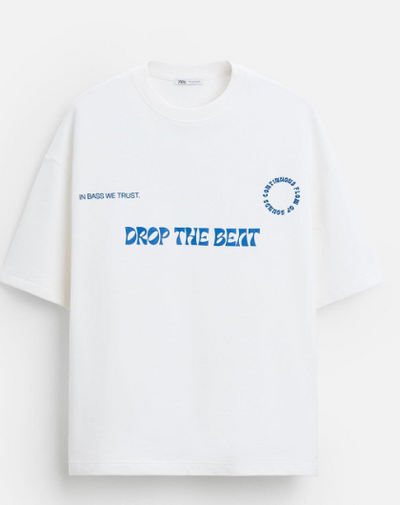 Zara tshirt Ampla Compra imediata.