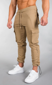 CBE  206 Rambo Combat Joggers mens cargo sweats Beige