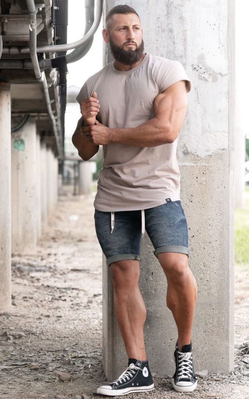 Cap Sleeve Shirts Beige