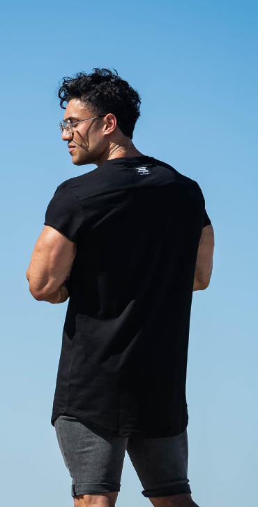 Cap Sleeve Shirts Black