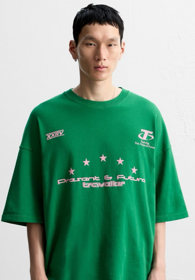 ZARA PRINTED T-SHIRT WITH SLOGANS