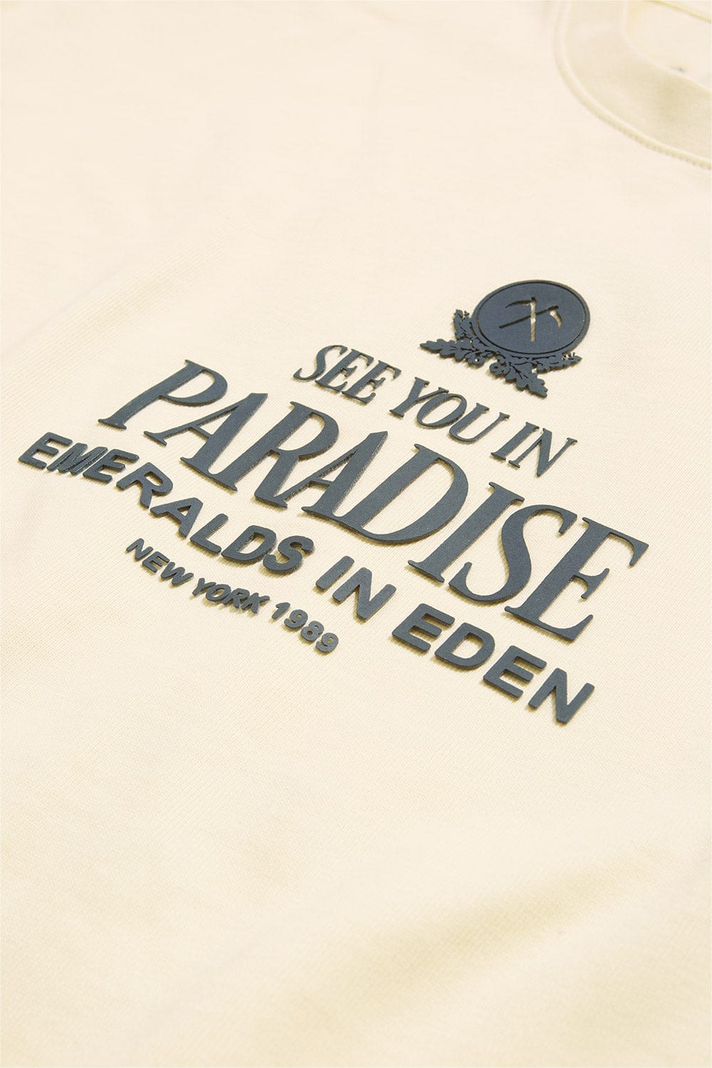 TS8C Emeralds in Eden Boxy T-Shirt Cream