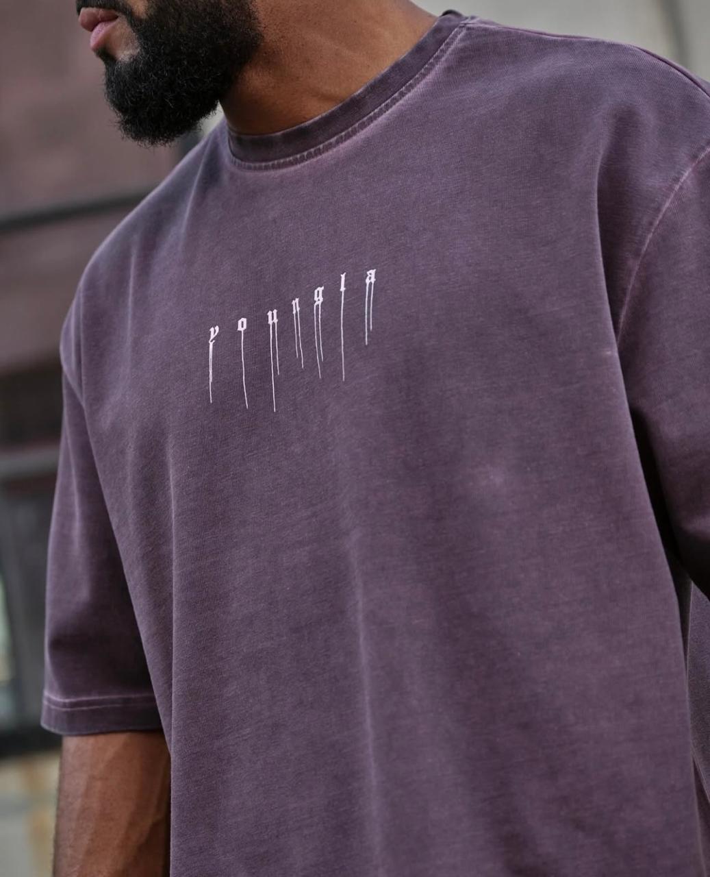4125 Dark Fade T-shirt Purple Wash
