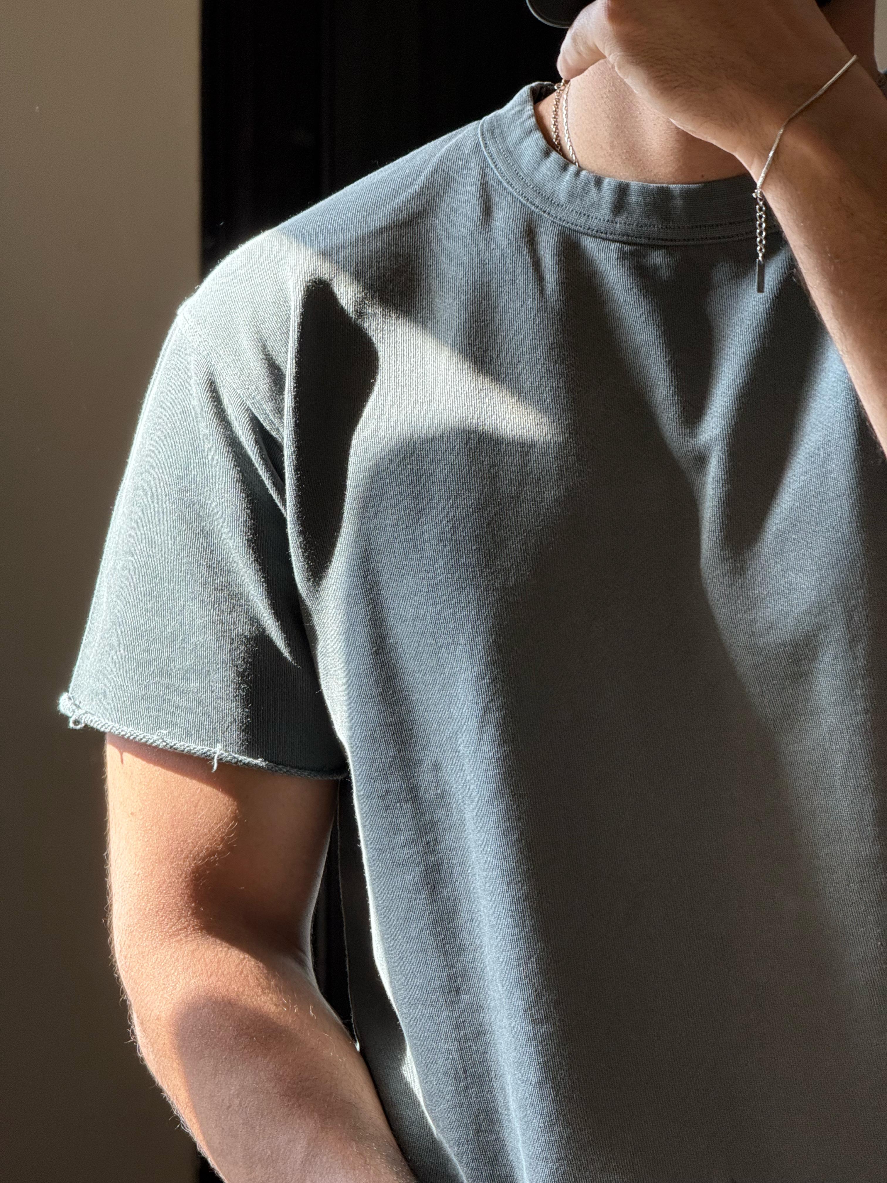 Pull & Bear Basic Oversized Tee Charcoal