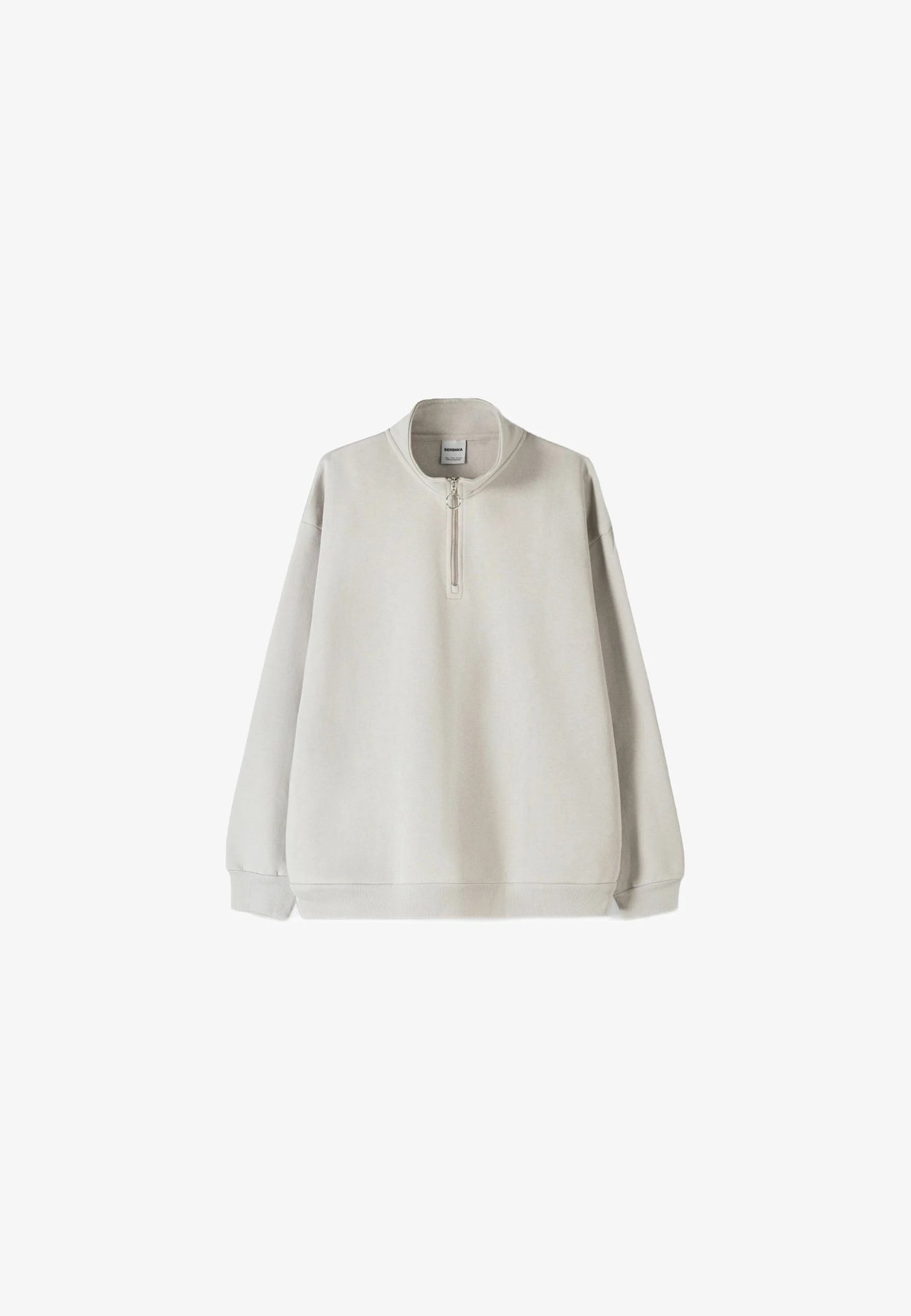 Bershka HIGH NECK - Sweater - OFF WHITE