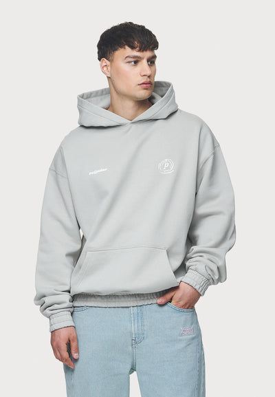 HARLAN HOODIE - Hoodie - washed pearl grey